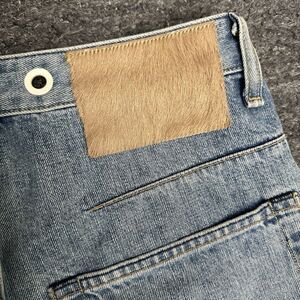 RAG & BONE Twist Engineer Pony Patch Denim Jeans Women 24 Workwear Light Wash